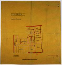 "Murgaarden" Frisak og Stenvaag, loftsplan [Plantegning]