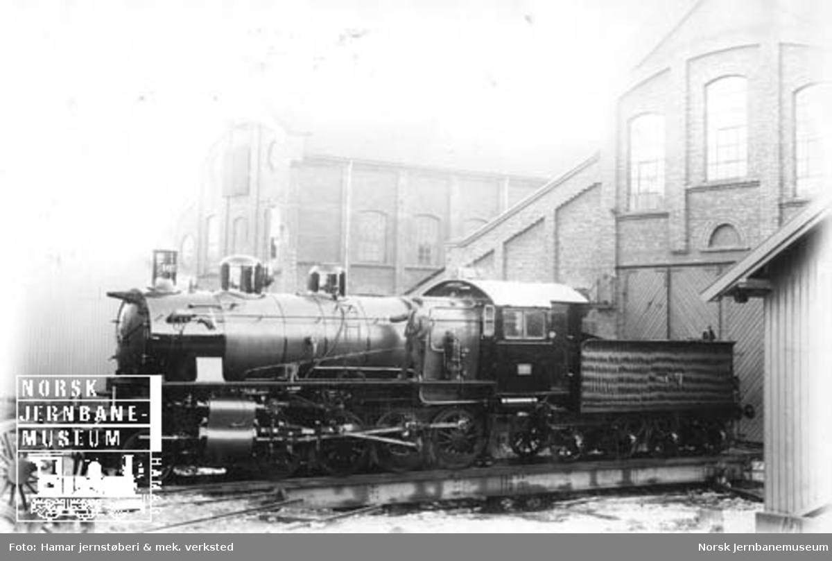Ofotbanens damplokomotiv type 28a nr. 163 ved levering