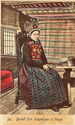 18. Brud fra Leganger i Sogn. Bergens Stift.