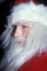 Julemarked 2001. Portrett av julenissen.