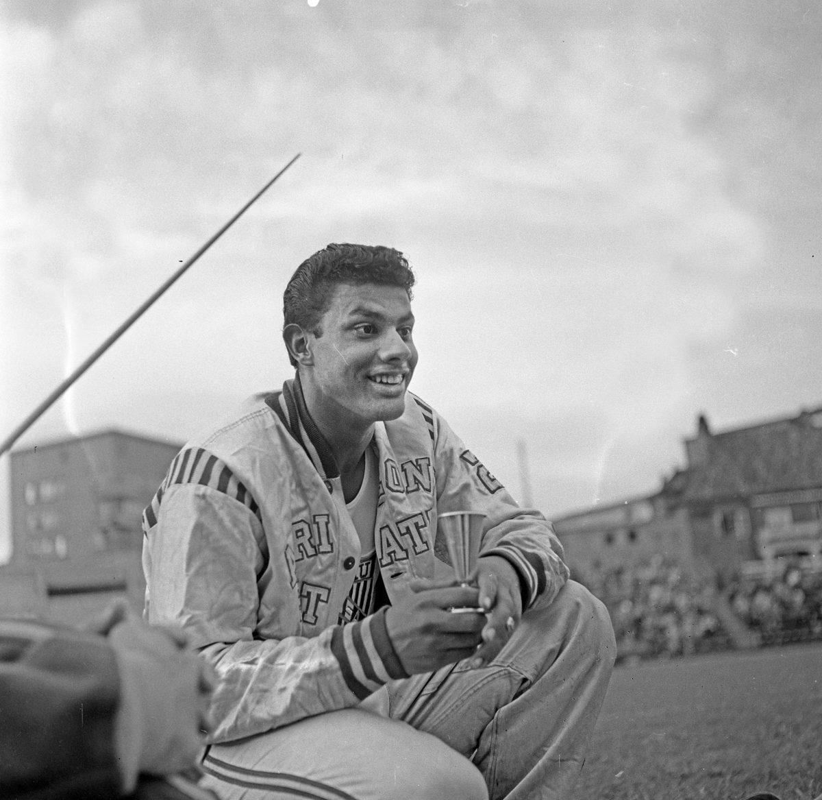 Serie. Sport. Friidrett. Norge-USA.
Fotografert 1947. 

