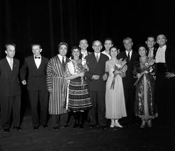 Serie. Russiske dansere i Folketeatret.
Fotografert 1956
