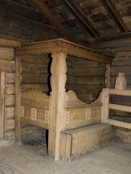 Interiør i stue fra Håli, Høre, Vang i Valdres. Valdrestunet