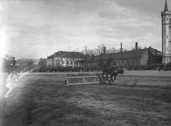 Festningsplassen Akershus festning, Oslo. Militær rideoppvis