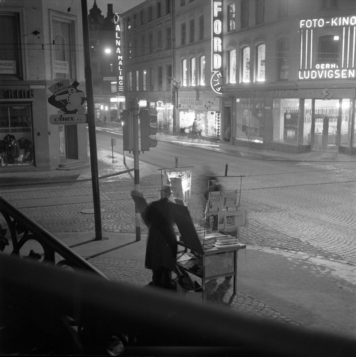 Julegater, Oslo 26.11.1956.