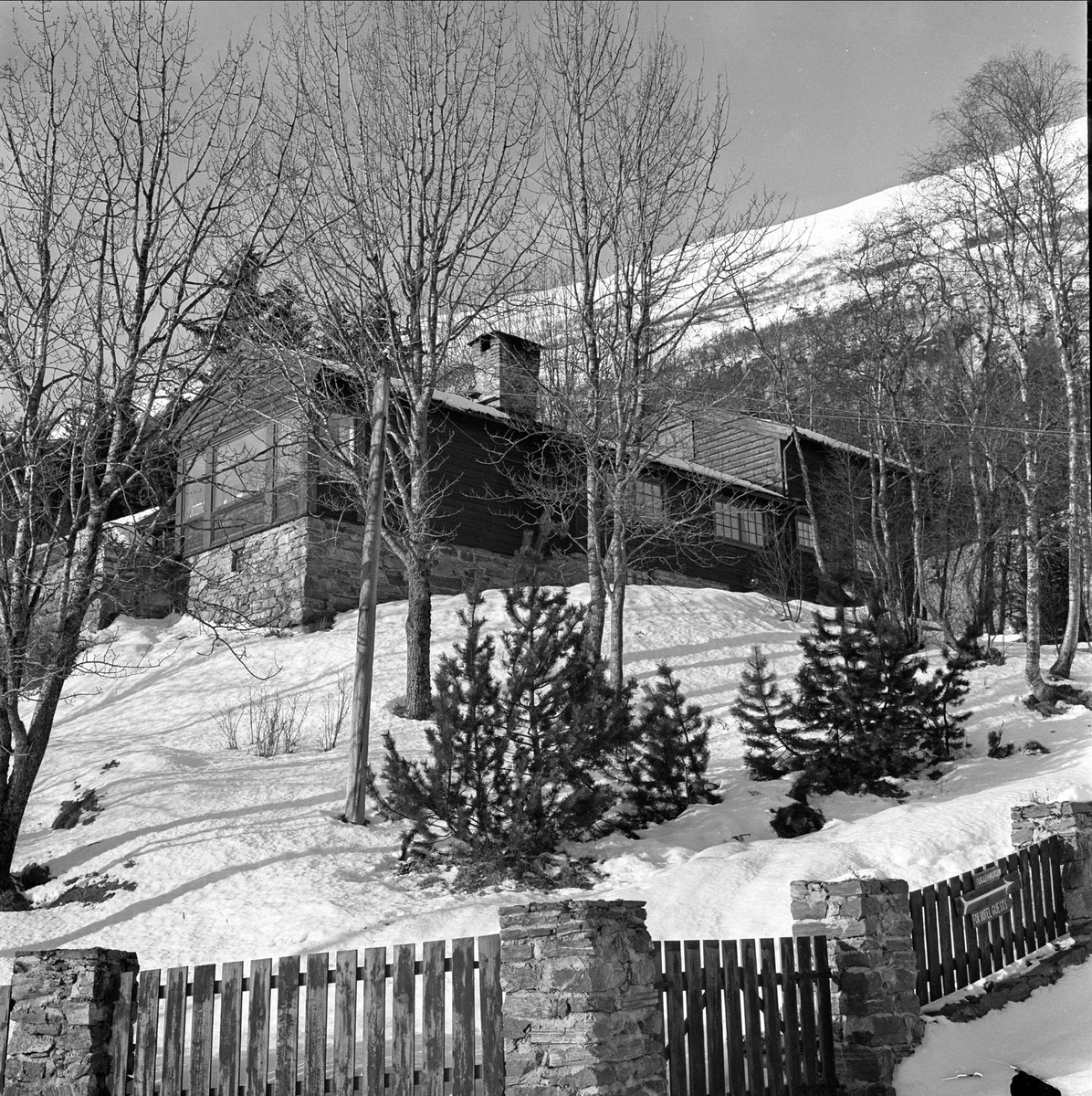 Stalheim Turisthotell, Voss, Hordaland, 23.01.1961.