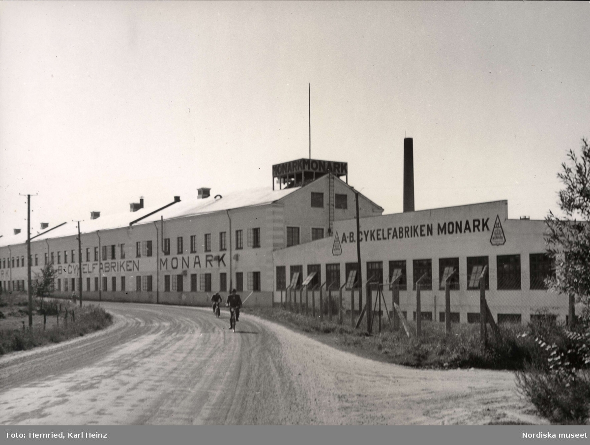 Cykelfabriken Monark, AB i Varberg, Halland. Exteriör