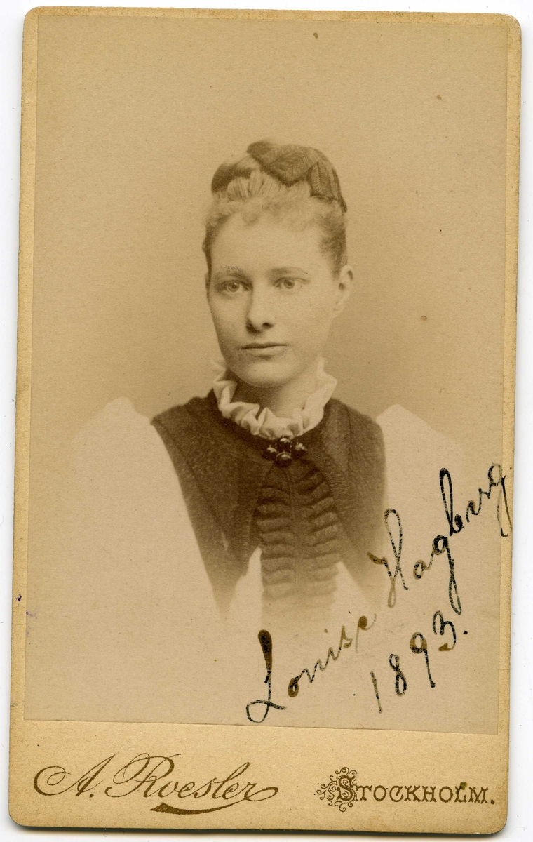 Louise Hagberg (1868-1944), amanuens vid Nordiska museet.
