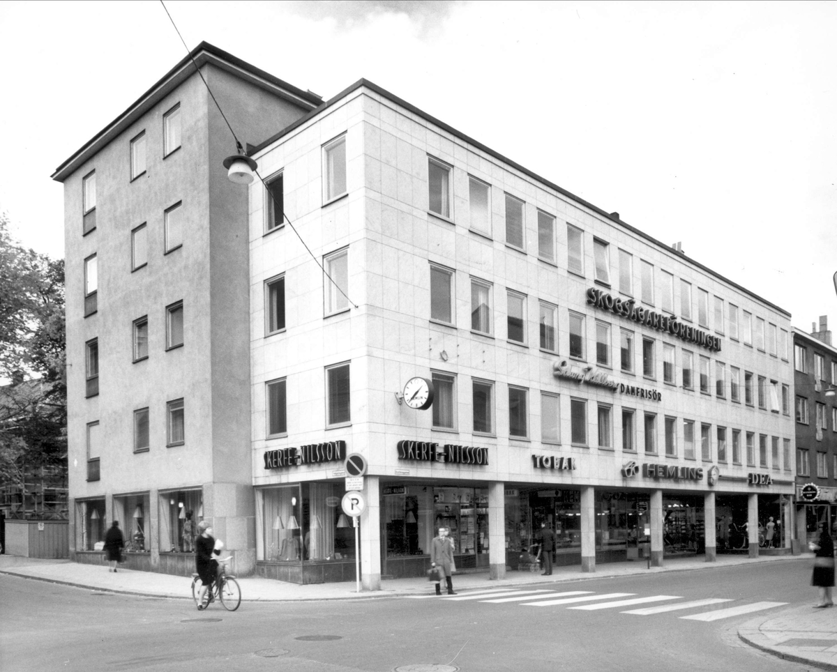 Affärs- och kontorsbyggnad, Trädgårdsgatan - Drottninggatan, kvarteret Domen, Uppsala 1965