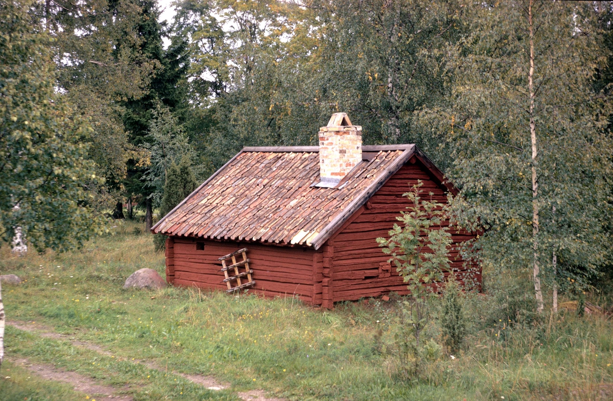 Smedja på Valö-Forsmarks hembygdsgård, Vigelsboäng, Valö socken, Uppland 1971