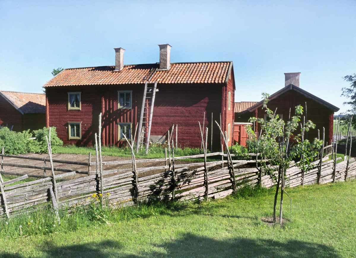 Nyvlastugan, friluftsmuseet Disagården, Gamla Uppsala, från bygatan