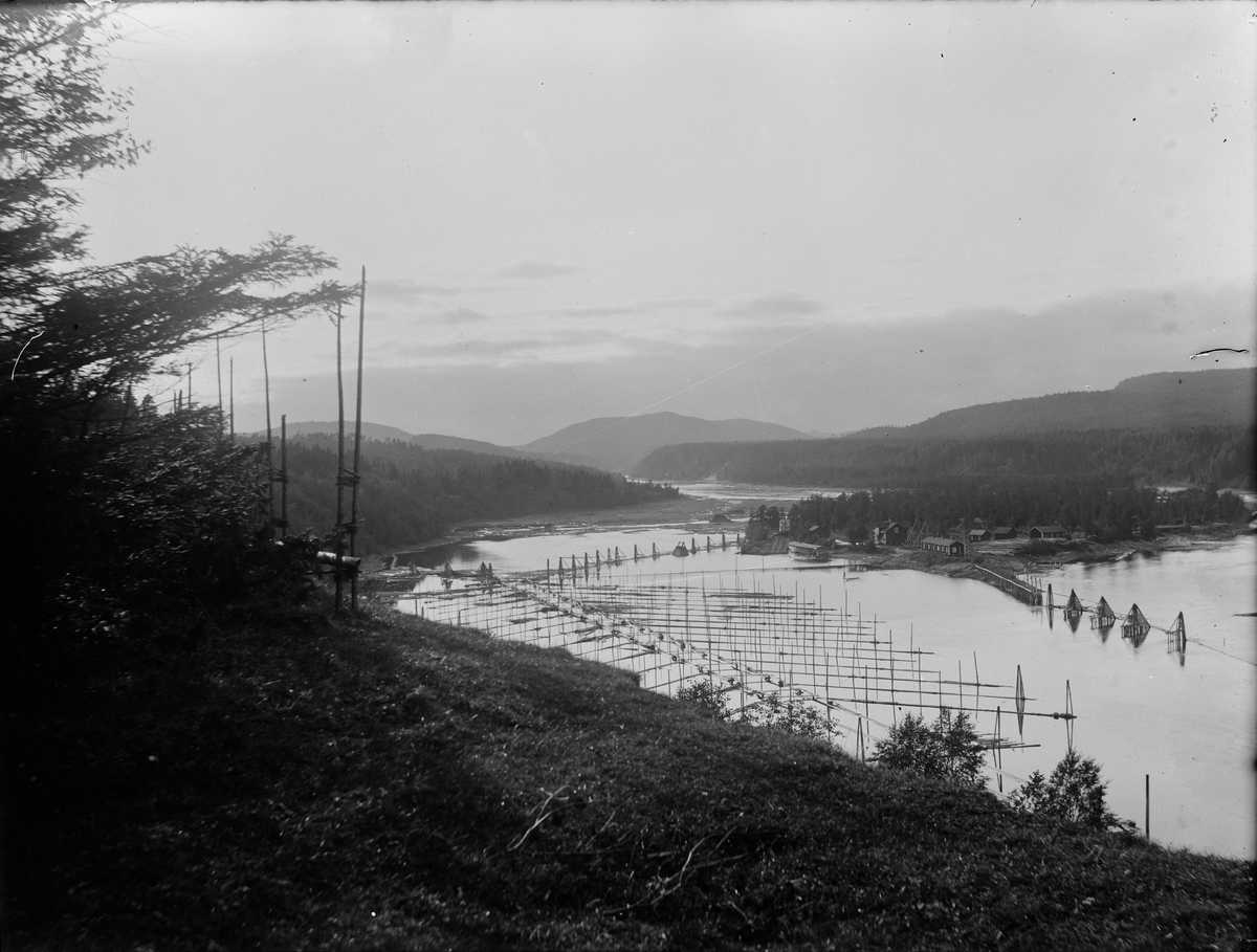 Skiljet vid Svedje, Indalsälven, Timrå socken, Medelpad 1910
