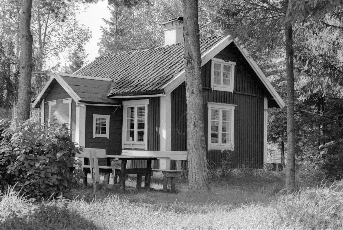 Sidokammarstuga, Kraft Gustavs stuga, Hånsta 1:5, Hånsta, Lena socken, Uppland 1978