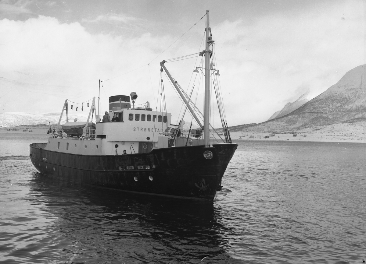 Vesteraalens Dampskibsselskabs lokalbåt Strønstad, 1958