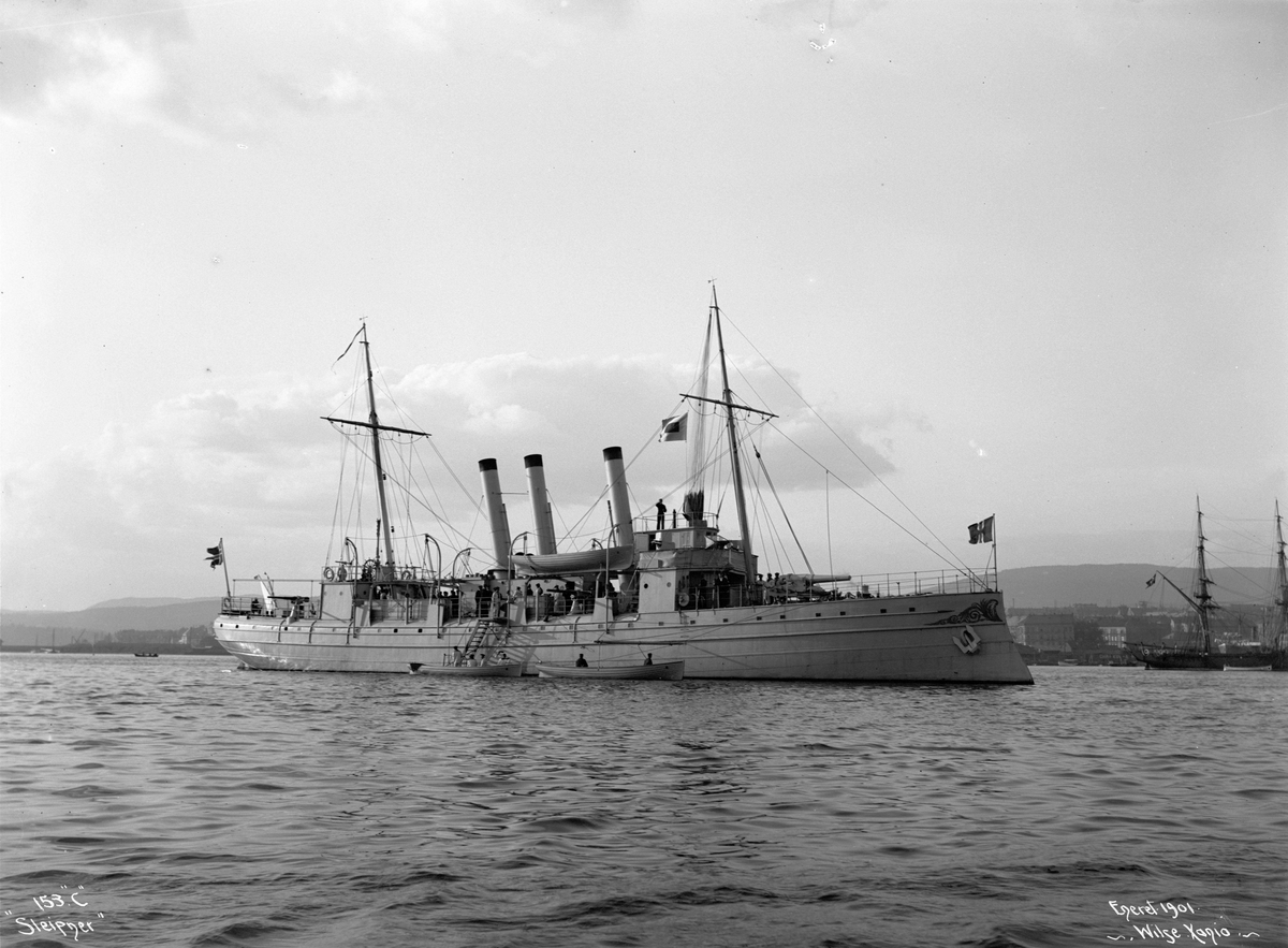 Sleipner (b. 1877, Karljohansvern verft, Horten), kanonbåt, bredside