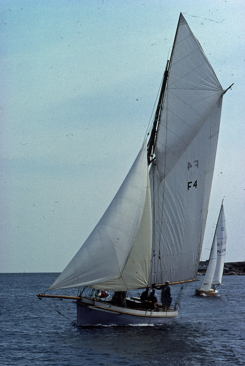 Lystbåt 'Venus' under regatta i Horten på 1990-tallet