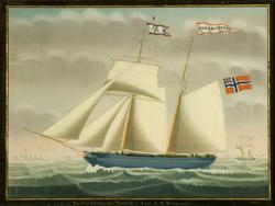 Polarstiernen fra Tromsøe [Underglassmaleri]