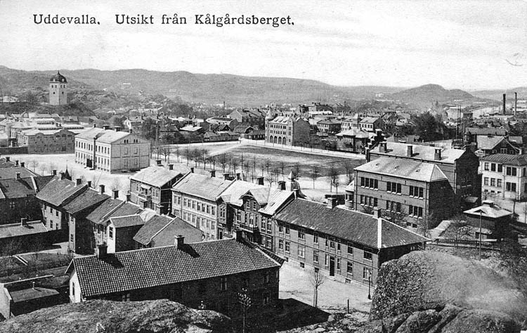 Uddevalla. Utsikt från Kålgårdsberget.