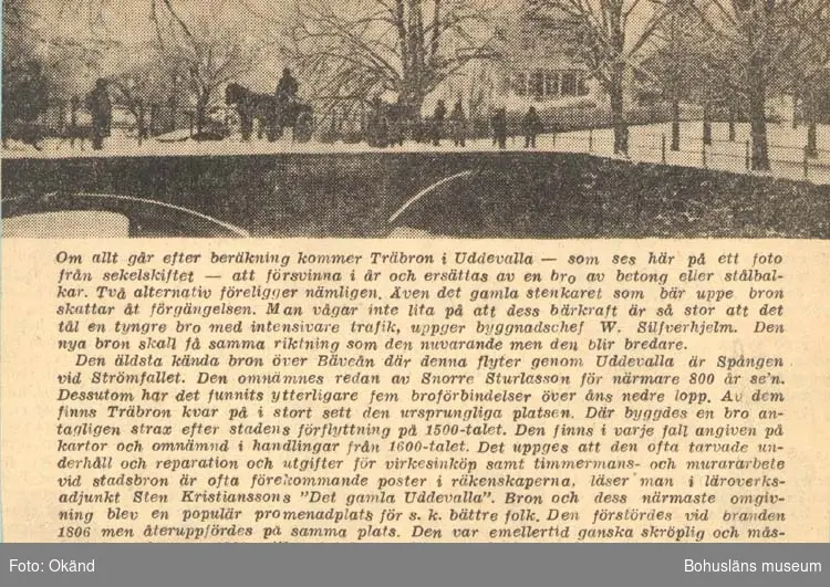 Tryckt text på kortet: "Bohusläningen 9 mars 1956."
