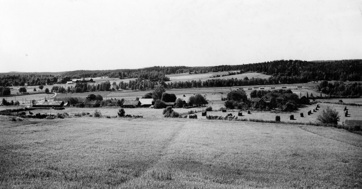 Mjälaryds by med Åkerby i bakgrunden.
