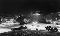 utsikt, park, Nationaltheatret, lysreklame, Medina sigarette