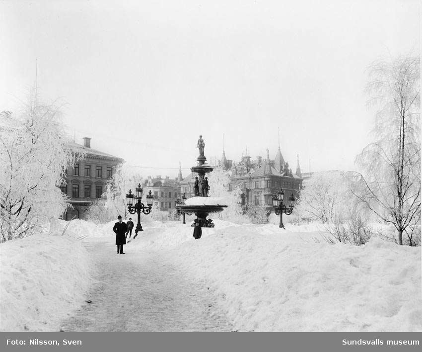 Vängåvan vintertid från Storgatan