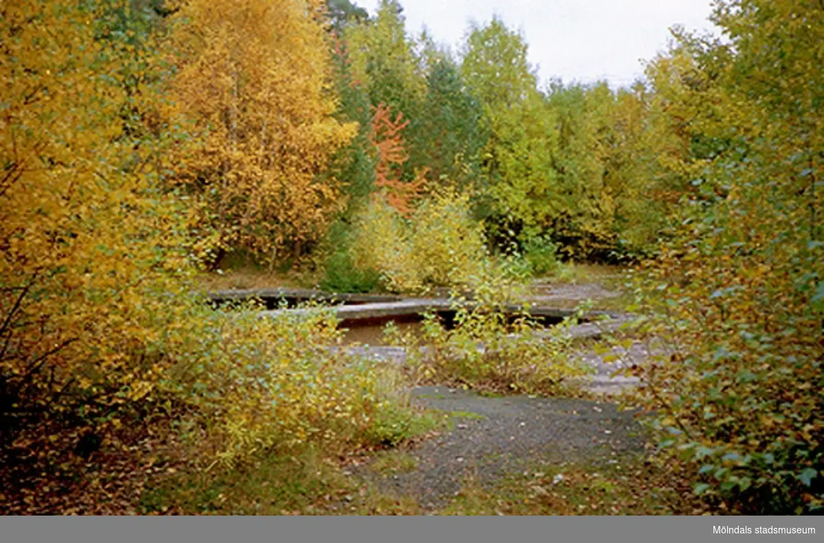 Byggnadsdokumentation inför rivning av vattenverk/reningsverk på Pixbovägen 34, Kikås 1:219 vid Södra Långvattnet i Grevedämmet, oktober 1994.