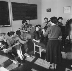 Fra musikklinjen på Romerike Folkehøgskole, Jessheim.