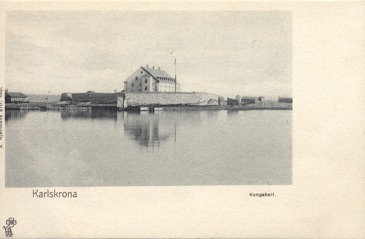 vykort på Kungshall Karlskrona
