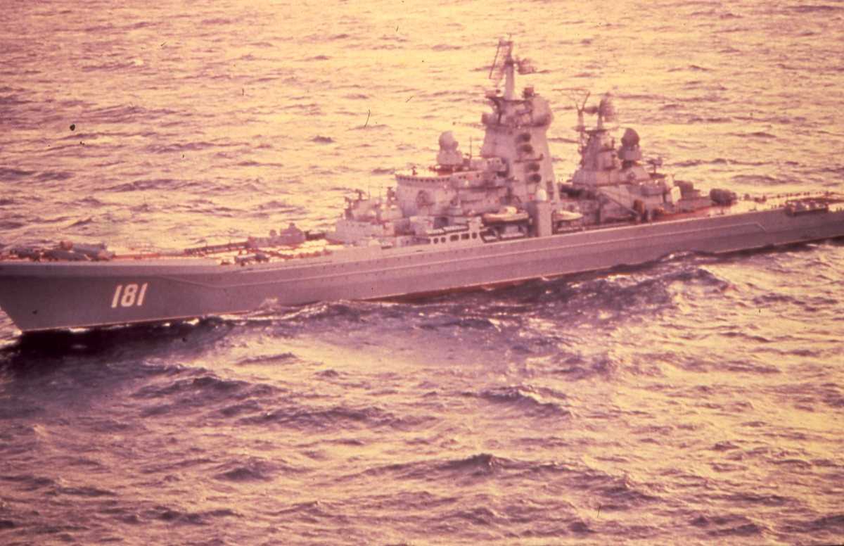 Russisk fartøy av Kirov - klassen med nr. 181.