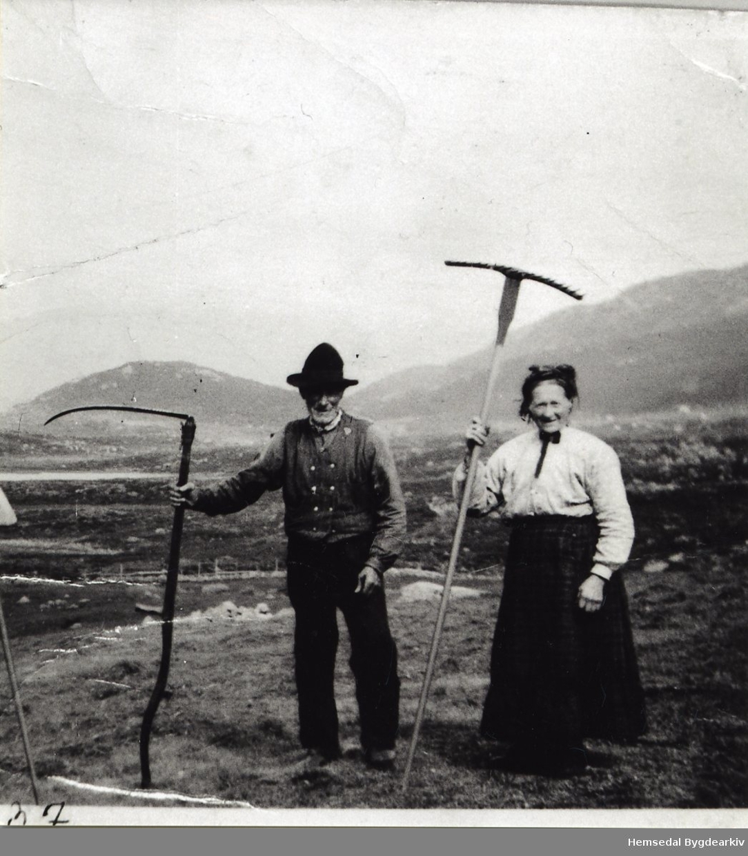 Fekjastølen i Holdeskaret i Hemsedal i 1937.
Nils Fekene og Margit Fekene