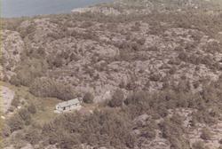 Oversiktsbilde av Myren på Hvaler, juli 1967. Skråfoto/flyfo
