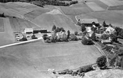 Gården Hersleth  i Eidsberg, flyfoto 4. august  1951.