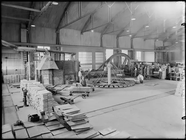 Zinkvalseverket på Sundløkka i Borge ved Sarpsborg 1948. 
F