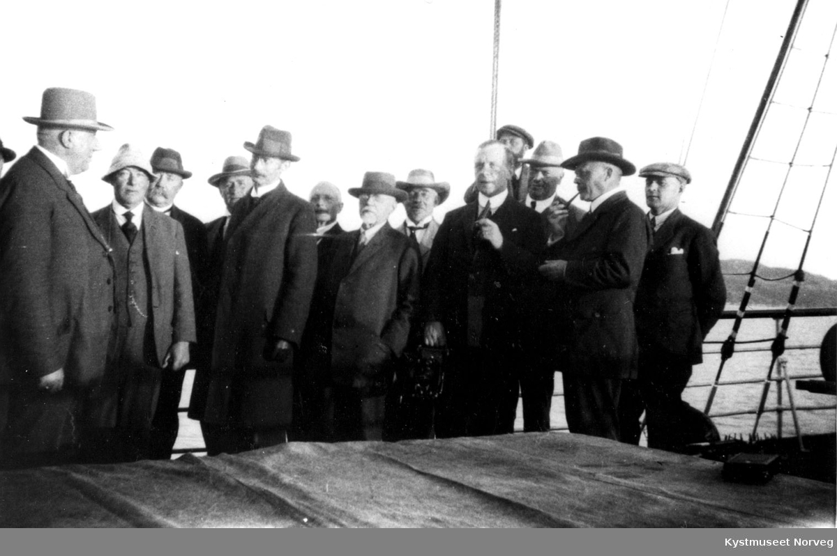 Arbeidsutvalget for Namdalsbanen på befaring i 1925