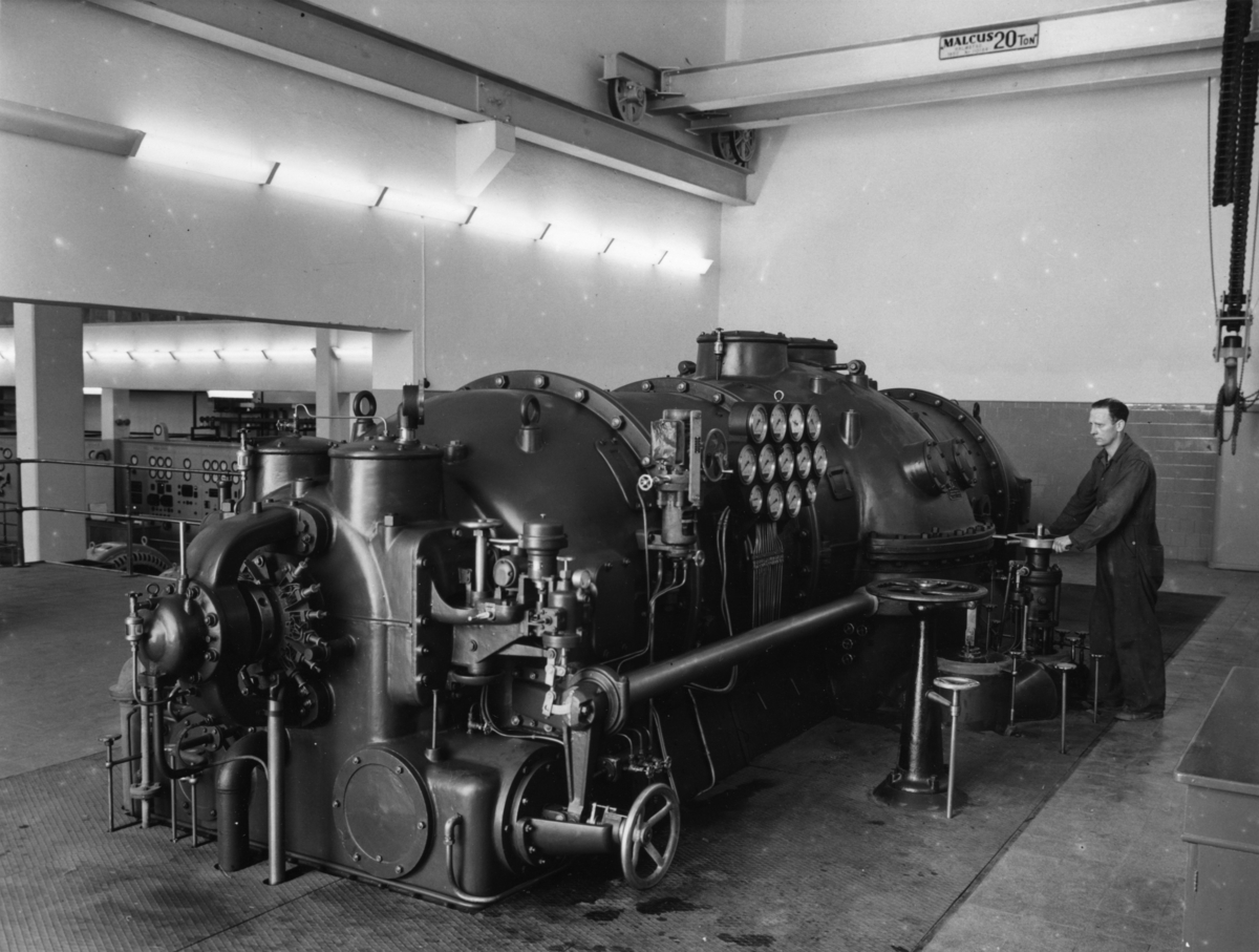 STAL-turbinen.
Maskinist Gösta Jansson.