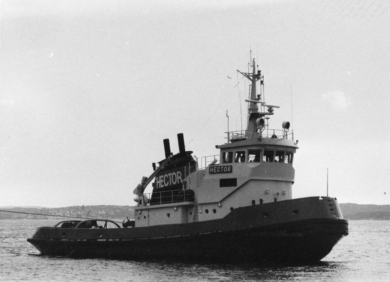 Fartyg: HECTOR                        Bredd över allt 9,54 meterLängd över allt 32,58 meterByggår: 1975Varv: ÅmålÖvrigt: HECTOR=Karl Erik