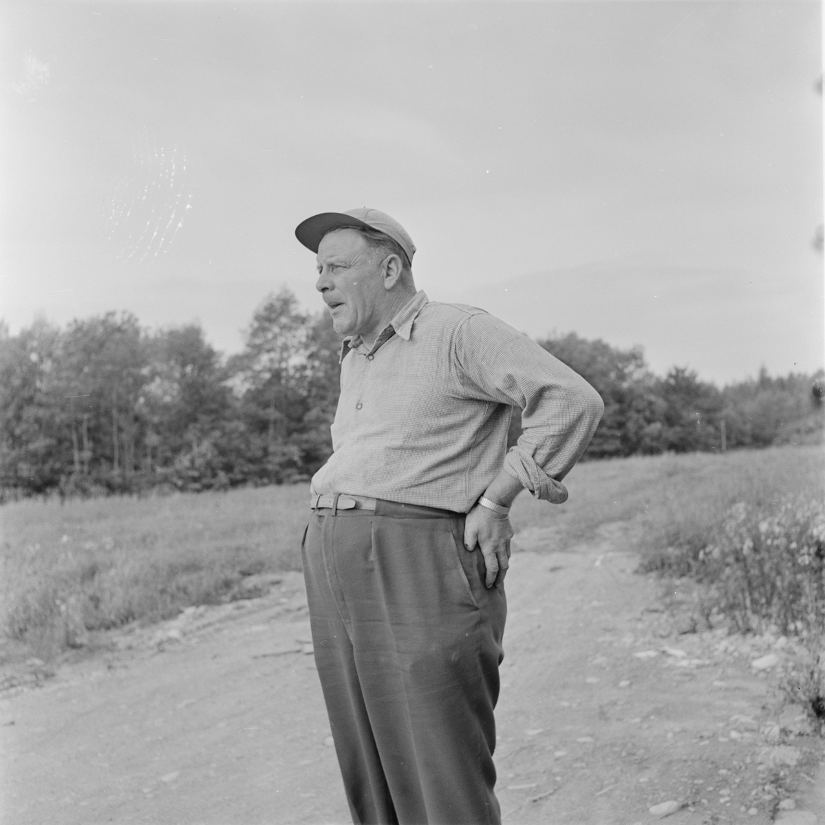 Man, Salnecke, Gryta socken, Uppland 1960