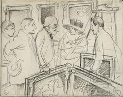 Kunstnere på Høstutstillingen [Portrett]