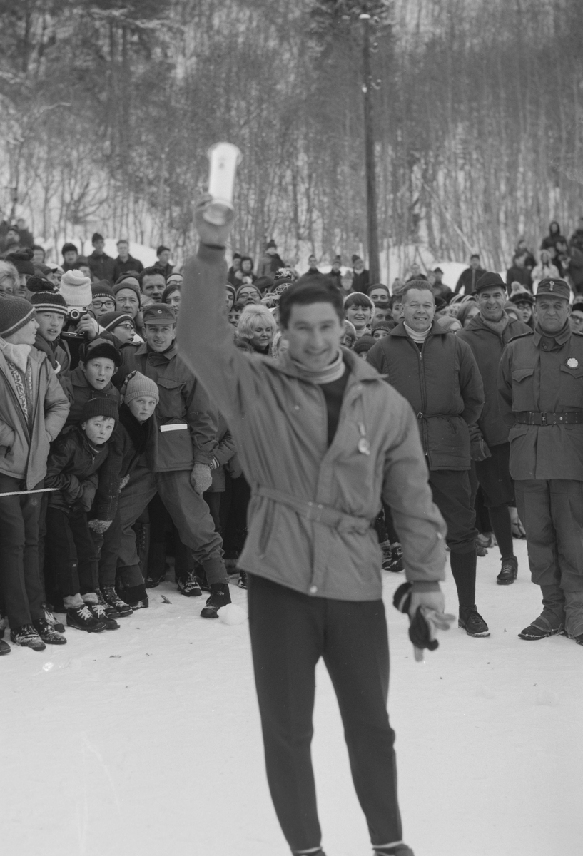 NM på ski i Meldal 1970.  Hopprenn Kløvsteinbakken.