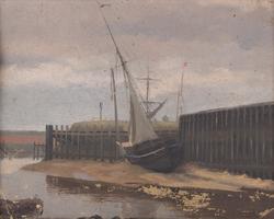 Fjære sjø [Olje på plate]