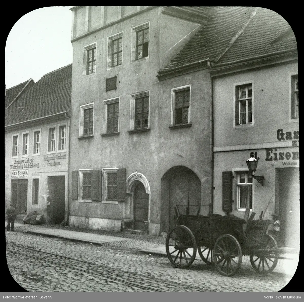 Vogn foran Melanchtons hus i Wittenberg