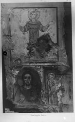 Maleri i Cæciliakrypten: St. Cæcilia, Christus og St. Urban