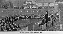 Første parlamanentsåpning 1890