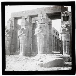 Karnak Tempel. Luxor/ Theben. Håndkolorert.