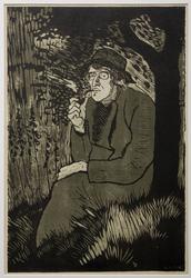 Stort selvportrett [Litografi]