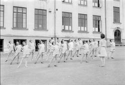 Pikegymnastikk ved Hammartun skole.
