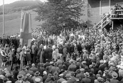 Aulestad, avdukningen av Bjørnsonsteinen.