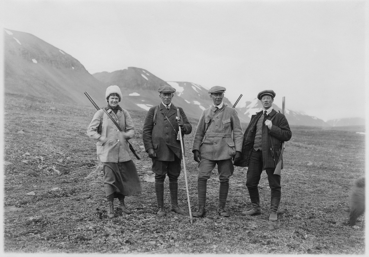 Sveagruvan på Spetsbergen. På jakt 1918.