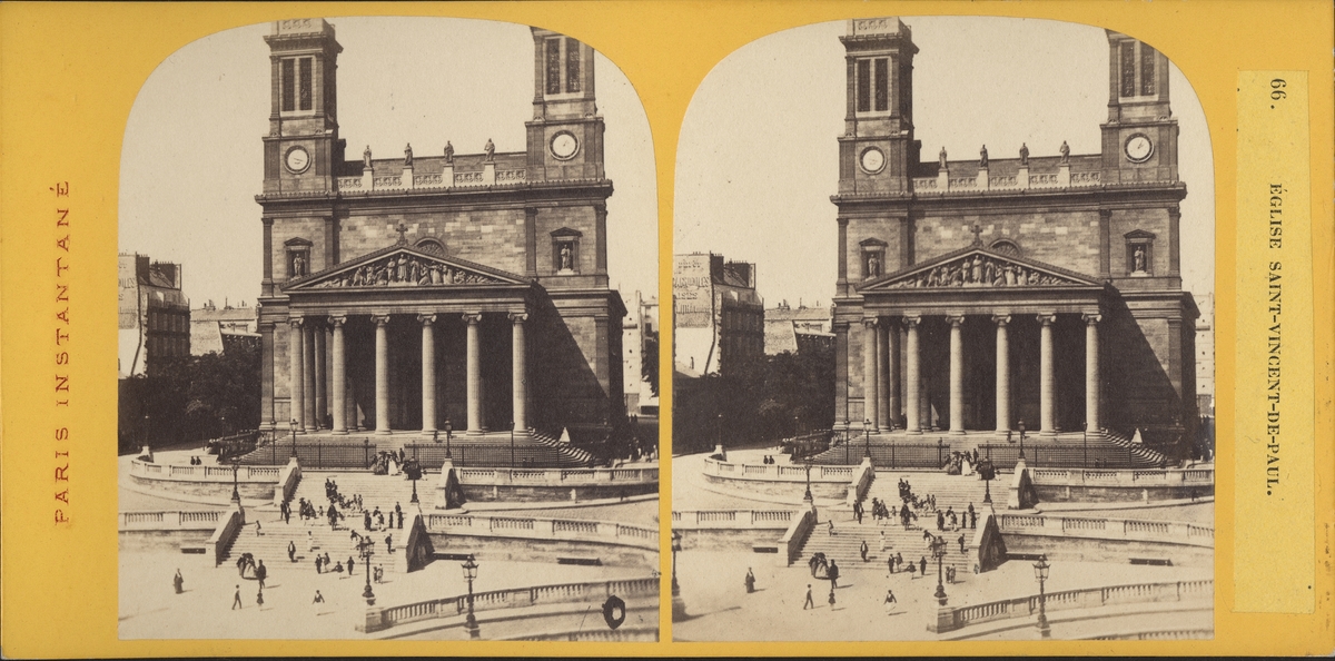 Stereobild av St.Vincent De Paul Kyrkan, Paris.